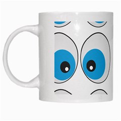 Eyes Comic Cartoon Fun Funny Toon White Mug by Ndabl3x