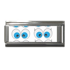 Eyes Comic Cartoon Fun Funny Toon Superlink Italian Charm (9mm) by Ndabl3x