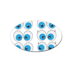 Eyes Comic Cartoon Fun Funny Toon Sticker (oval) by Ndabl3x