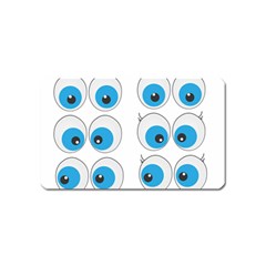 Eyes Comic Cartoon Fun Funny Toon Magnet (name Card) by Ndabl3x