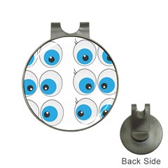 Eyes Comic Cartoon Fun Funny Toon Hat Clips With Golf Markers by Ndabl3x