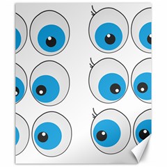 Eyes Comic Cartoon Fun Funny Toon Canvas 20  X 24  by Ndabl3x