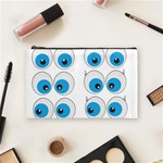 Eyes Comic Cartoon Fun Funny Toon Cosmetic Bag (Medium) Front