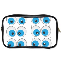 Eyes Comic Cartoon Fun Funny Toon Toiletries Bag (one Side) by Ndabl3x