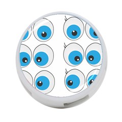 Eyes Comic Cartoon Fun Funny Toon 4-port Usb Hub (one Side) by Ndabl3x