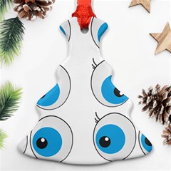 Eyes Comic Cartoon Fun Funny Toon Ornament (christmas Tree)  by Ndabl3x