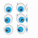 Eyes Comic Cartoon Fun Funny Toon Small Garden Flag (Two Sides) Front