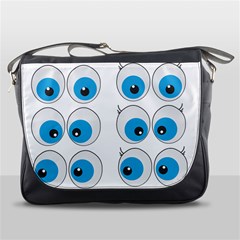 Eyes Comic Cartoon Fun Funny Toon Messenger Bag by Ndabl3x