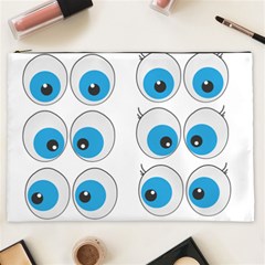 Eyes Comic Cartoon Fun Funny Toon Cosmetic Bag (xxl) by Ndabl3x