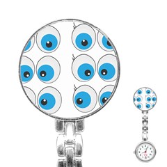 Eyes Comic Cartoon Fun Funny Toon Stainless Steel Nurses Watch by Ndabl3x