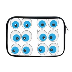 Eyes Comic Cartoon Fun Funny Toon Apple Macbook Pro 17  Zipper Case by Ndabl3x