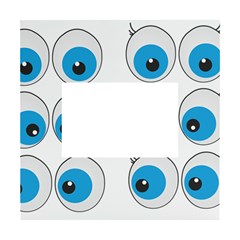 Eyes Comic Cartoon Fun Funny Toon White Box Photo Frame 4  X 6 