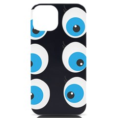 Eyes Comic Cartoon Fun Funny Toon Iphone 14 Black Uv Print Case by Ndabl3x