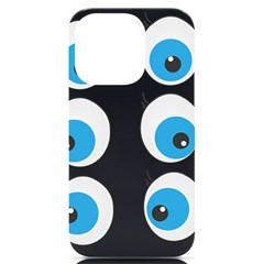 Eyes Comic Cartoon Fun Funny Toon Iphone 14 Pro Black Uv Print Case by Ndabl3x