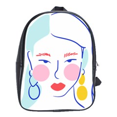 Art Womens Lovers School Bag (large) by Ndabl3x