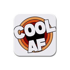 Cool Af Cool As Super Rubber Square Coaster (4 Pack) by Ndabl3x