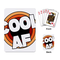 Cool Af Cool As Super Playing Cards Single Design (rectangle) by Ndabl3x