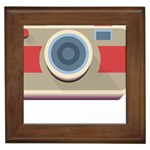 Photo Camera Machine Colorful Art Framed Tile Front