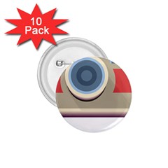 Photo Camera Machine Colorful Art 1 75  Buttons (10 Pack) by Ndabl3x