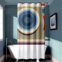 Photo Camera Machine Colorful Art Shower Curtain 36  X 72  (stall)  by Ndabl3x