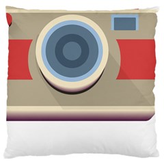 Photo Camera Machine Colorful Art Large Cushion Case (one Side) by Ndabl3x