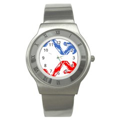 Arrow Up Down Stainless Steel Watch by Ndabl3x