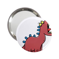 Dinosaur Dragon Drawing Cute 2 25  Handbag Mirrors by Ndabl3x