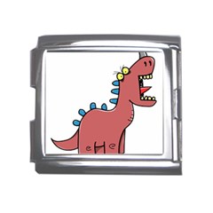 Dinosaur Dragon Drawing Cute Mega Link Italian Charm (18mm) by Ndabl3x