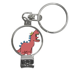 Dinosaur Dragon Drawing Cute Nail Clippers Key Chain by Ndabl3x