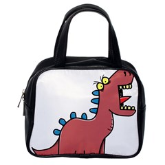 Dinosaur Dragon Drawing Cute Classic Handbag (one Side) by Ndabl3x