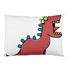 Dinosaur Dragon Drawing Cute Pillow Case by Ndabl3x