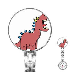 Dinosaur Dragon Drawing Cute Stainless Steel Nurses Watch by Ndabl3x