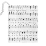 Jingle Bells Song Christmas Carol Drawstring Pouch (5XL) Back