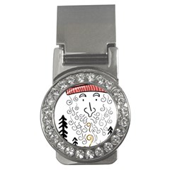 Santa Claus Cabin Hut Campfire Money Clips (cz)  by Ndabl3x