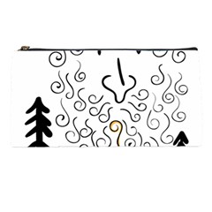 Santa Claus Cabin Hut Campfire Pencil Case by Ndabl3x