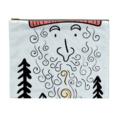 Santa Claus Cabin Hut Campfire Cosmetic Bag (xl) by Ndabl3x