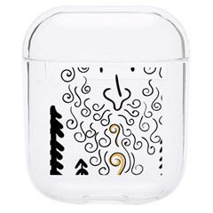 Santa Claus Cabin Hut Campfire Hard Pc Airpods 1/2 Case by Ndabl3x