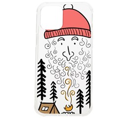 Santa Claus Cabin Hut Campfire Iphone 12 Pro Max Tpu Uv Print Case by Ndabl3x