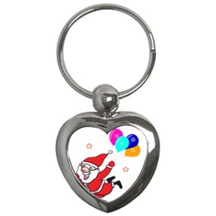 Nicholas Santa Claus Balloons Stars Key Chain (heart) by Ndabl3x