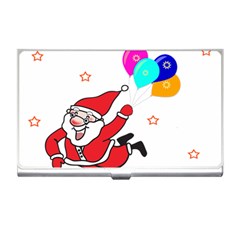 Nicholas Santa Claus Balloons Stars Business Card Holder by Ndabl3x