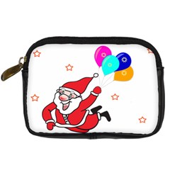 Nicholas Santa Claus Balloons Stars Digital Camera Leather Case by Ndabl3x