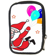 Nicholas Santa Claus Balloons Stars Compact Camera Leather Case by Ndabl3x