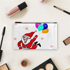 Nicholas Santa Claus Balloons Stars Cosmetic Bag (small) by Ndabl3x