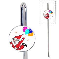 Nicholas Santa Claus Balloons Stars Book Mark by Ndabl3x