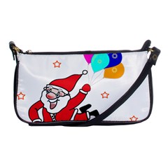 Nicholas Santa Claus Balloons Stars Shoulder Clutch Bag by Ndabl3x