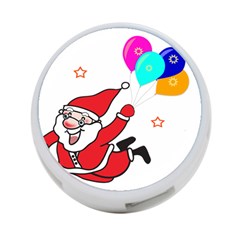 Nicholas Santa Claus Balloons Stars 4-port Usb Hub (two Sides) by Ndabl3x