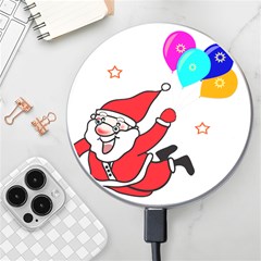 Nicholas Santa Claus Balloons Stars Wireless Fast Charger(white) by Ndabl3x