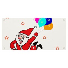 Nicholas Santa Claus Balloons Stars Banner And Sign 6  X 3  by Ndabl3x