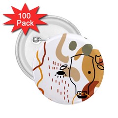 Abstract Bull Art Design 2 25  Buttons (100 Pack)  by Ndabl3x