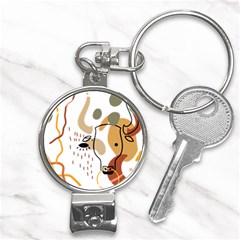 Abstract Bull Art Design Nail Clippers Key Chain by Ndabl3x